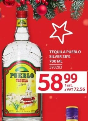 Tequila Pueblo Silver 38% 700 ml promocja w Selgros
