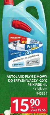 Płyn AUTOLAND PŁYN ZIMOWY DO SPRYSKIWACZY -20°C PSIK PSIK -20°C z lejkiem promocja w Selgros