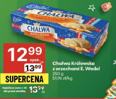 Chałwa Królewska z orzechami E. Wedel promocja w Delikatesy Centrum