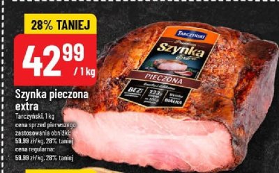 Szynka pieczona extra Tarczyński promocja w POLOmarket