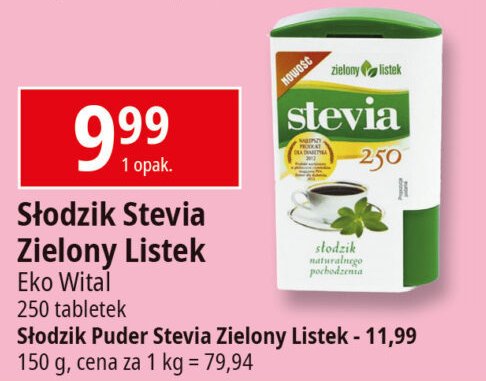 Stevia Zielony listek promocja