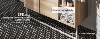 Szafka pod umywalkę stojąca promocja w Castorama