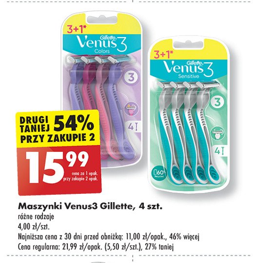 Maszynka do golenia Gillette simply venus 3 promocja