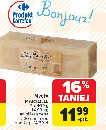 Mydło marsylskie do prania Carrefour essential promocja