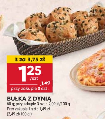 Bułka z dynią promocja