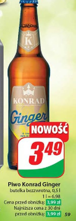 Piwo Konrad ginger promocja