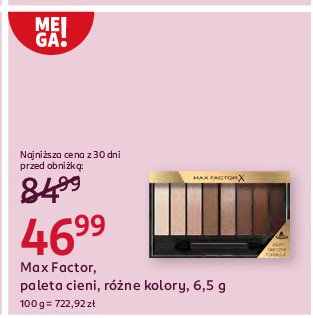 Paleta cieni do powiek cappucino Max factor masterpiece promocja w Rossmann