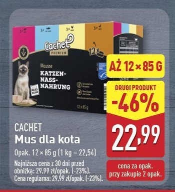 Karma dla kota 3 x kurczak i indyk + 3 x jagnięcina i kurczak + 3 x wołowina i kurczak + 3 x indyk i kurczak Cachet promocja