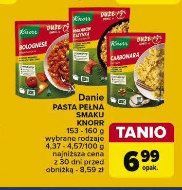 Carbonara z boczkiem Knorr promocja