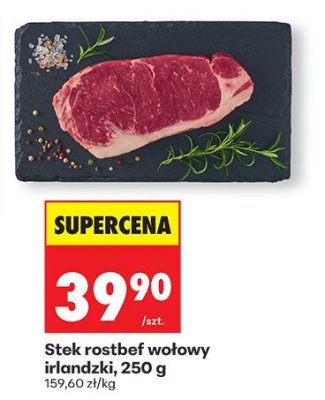 Stek rostbef wołowy irlandzki promocja w Biedronka