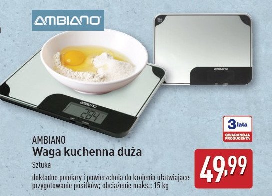 Waga kuchenna AMBIANO promocja w Aldi