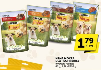 Karma mokra dla psa Friskies w sosie wybrane rodzaje promocja w ABC