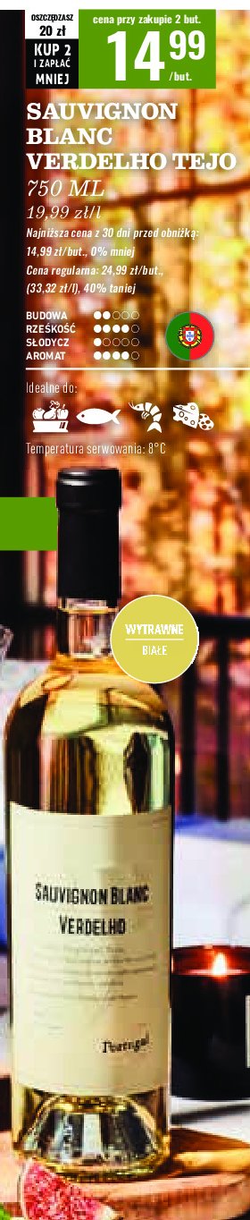 Wino Sauvignon blanc verdelho promocja