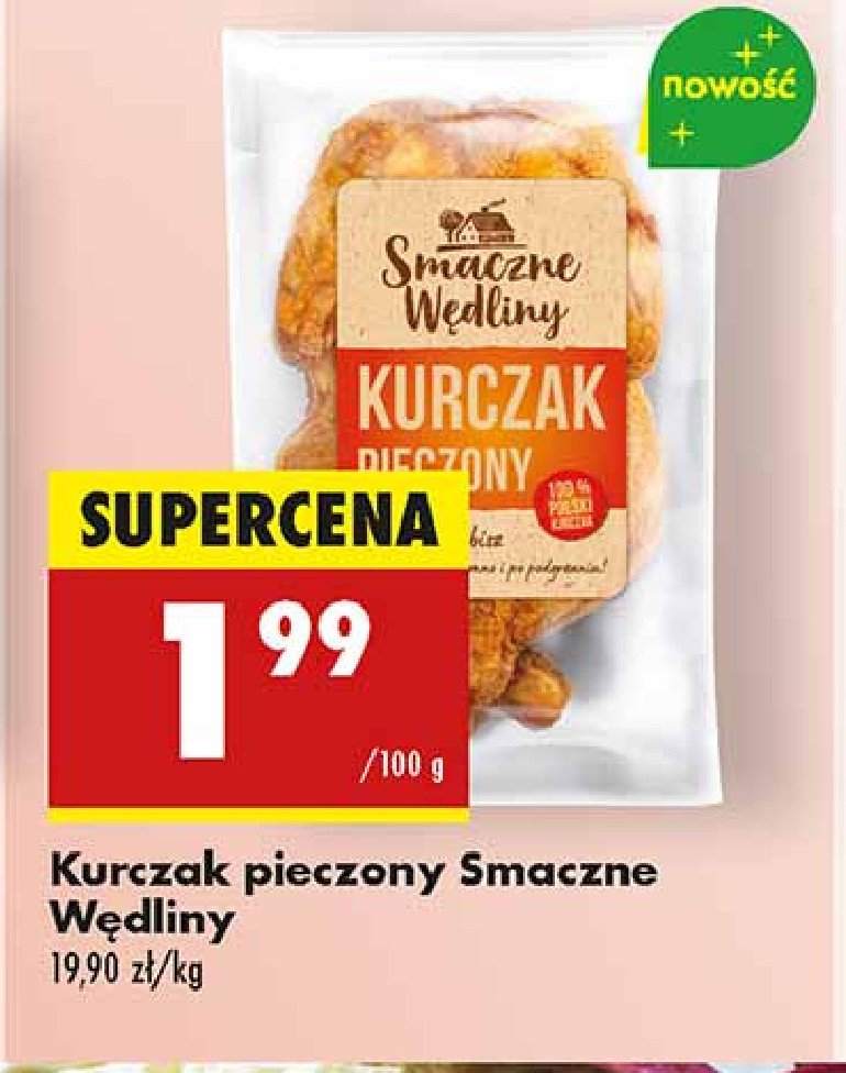 Kurczak pieczony Smaczne wędliny promocja w Biedronka