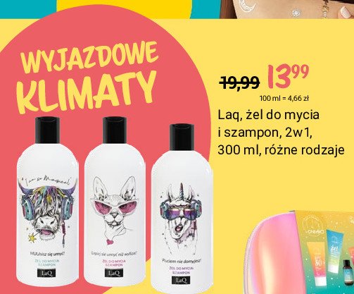 Żel do mycia i szampon 2w1 pluciem nie domyjesz! Laq promocja