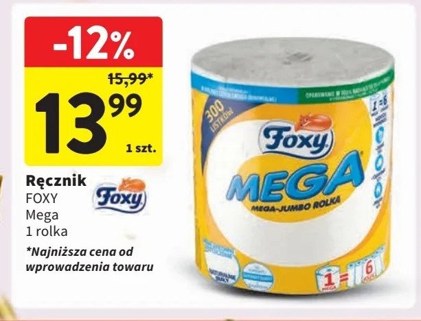 Recznik papierowy Foxy mega promocja