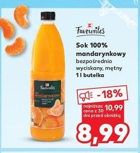 Sok mandarynkowy K-classic favourites promocja