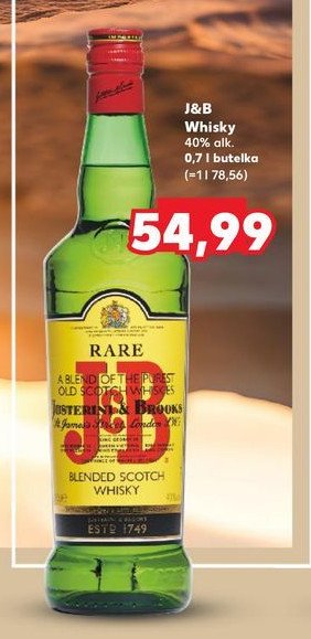 Whisky J&b rare promocja w Kaufland