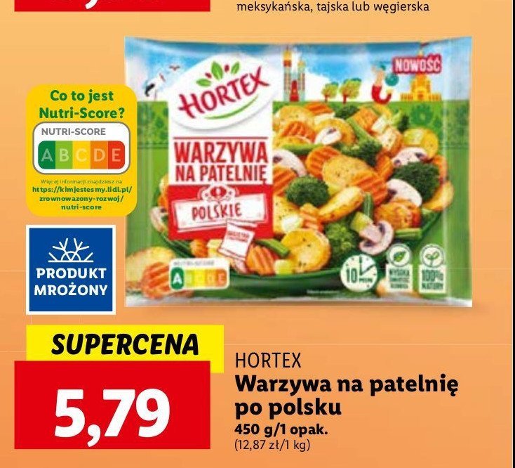 Warzywa na patelnię polskie Hortex promocja