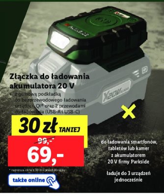 Złączka do akmulatora Parkside promocja