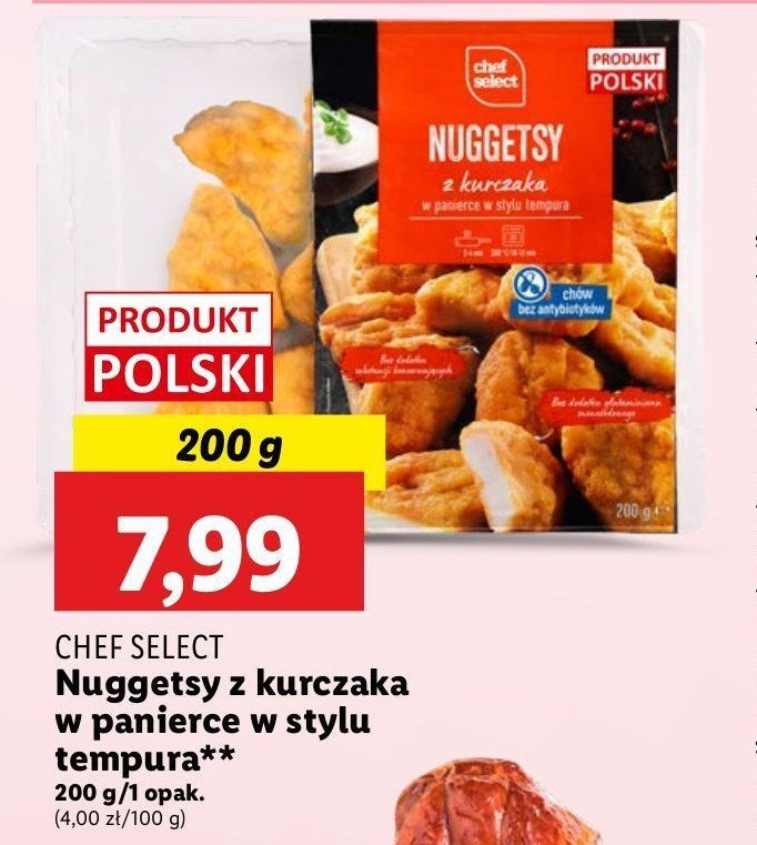 Nuggetsy z kurczaka Chef select promocja