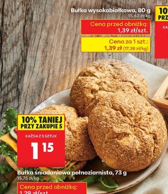 Bułka razowa promocja w Biedronka