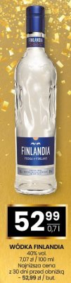 Wódka Finlandia 40% vol. 0,7l promocja w Twój Market