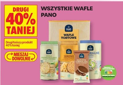 Wafle Pano - wszystkie rodzaje promocja w Biedronka