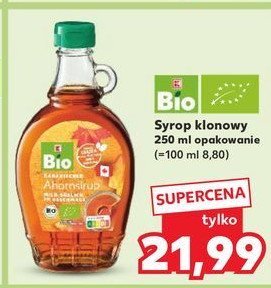 Syrop klonowy K-classic bio promocja w Kaufland