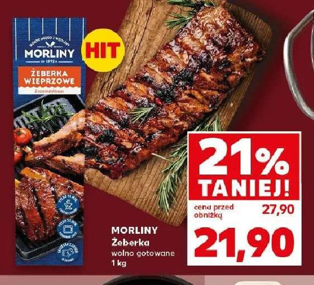 Żeberka wieprzowe z sosem barbeque Morliny promocja