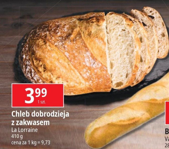 Chleb z zakwasem dobrodzieja La lorraine promocja