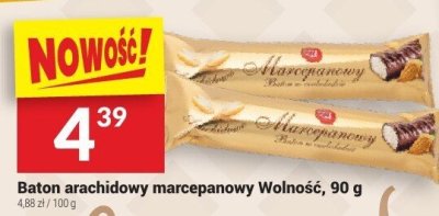 Baton arachidowy marcepanowy Wolność, 90 g promocja w Twój Market