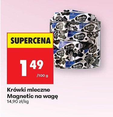 Krówki mleczne Magnetic na wagę promocja w Biedronka