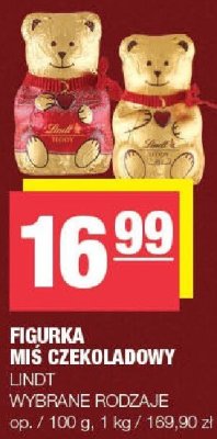 Figurka z czekoladowy Lindt promocja w SPAR