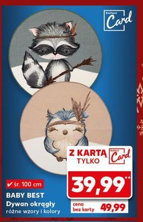 Dywan okrągły 100 cm Babybest promocja