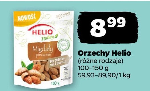 Migdały pieczone Helio natura promocja