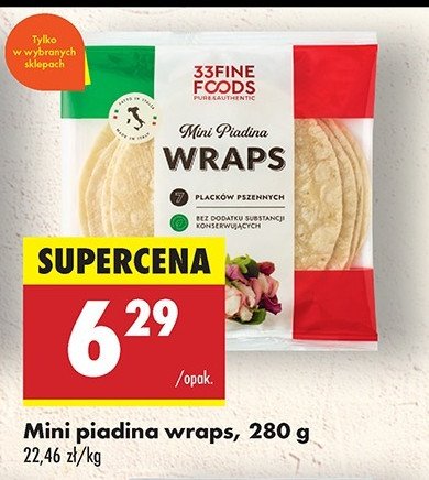 Mini piadina wraps 33 fine foods promocja
