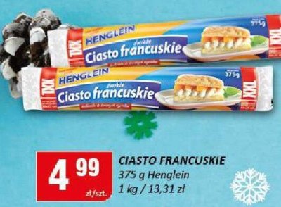 Ciasto francuskie Henglein promocja w Chorten
