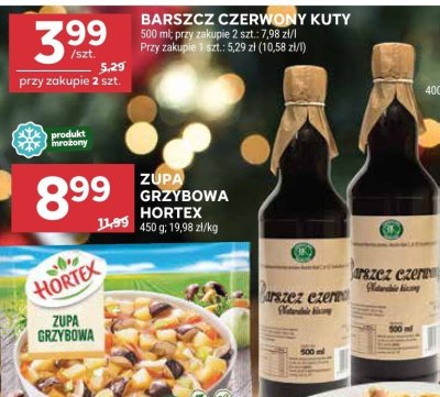 Barszcz czerwony kuty promocja w Stokrotka