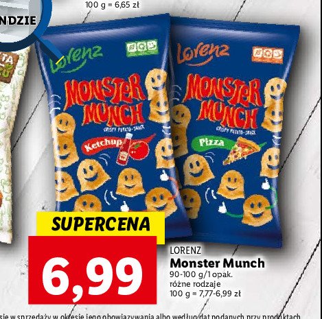 Chrupki ketchup Lorenz monster munch promocja