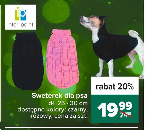 Sweterek dla psa 25-30 cm Inter point promocja