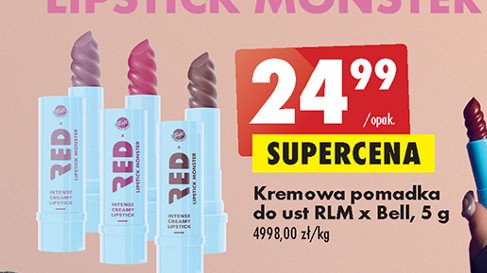Pomadka kremowa do ust czerwona Rlm x bell promocja