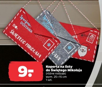 Koperta na listy do Świętego Mikołaja promocja w Netto