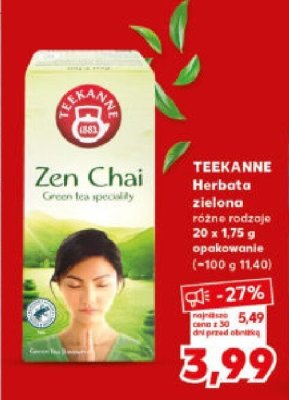 Herbata zielona różne rodzaje promocja w Kaufland