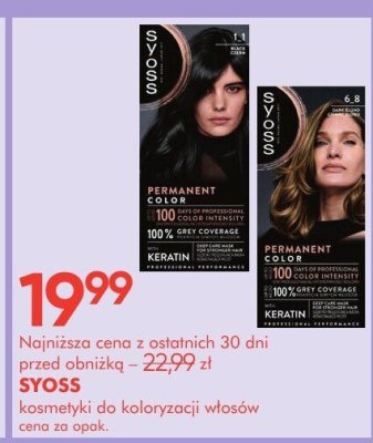 Kosmetyki do koloryzacji włosów Syoss promocja w Super-Pharm