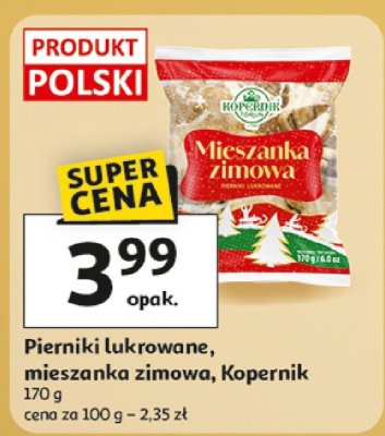 Pierniki lukrowane, mieszanka zimowa Kopernik promocja w Auchan