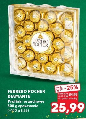 Czekolada Ferrero Rocher Diamante Praliny orzechowe promocja w Kaufland