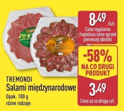 Salami międzynarodowe, różne rodzaje promocja w Aldi