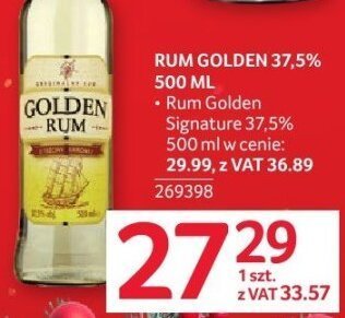 Rum Golden 37,5% 500 ml promocja w Selgros