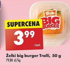 Żelki w kształcie hamburgerów Trolli promocja